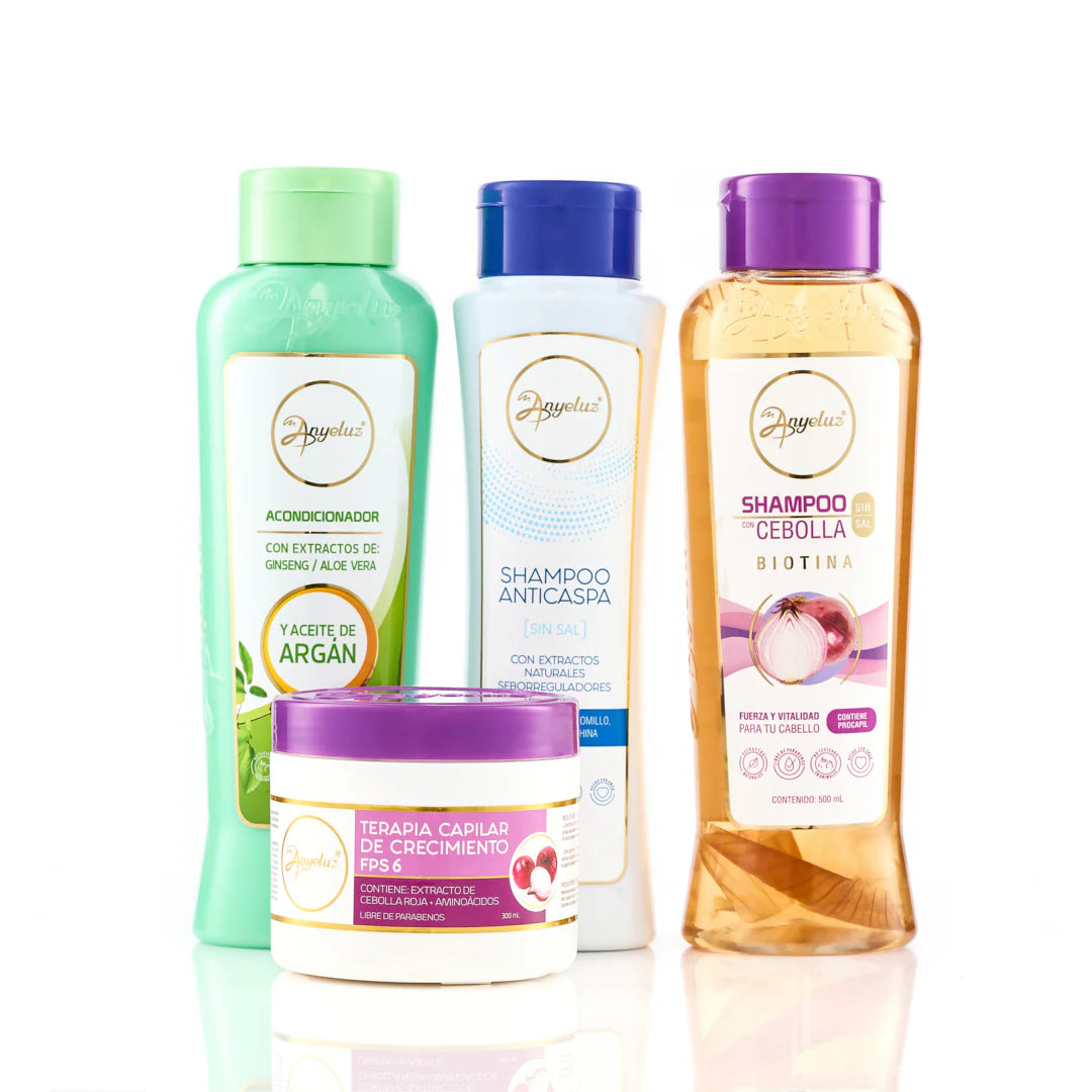 kit anticaspa anyeluz original tratamiento caspa crecimiento capilar