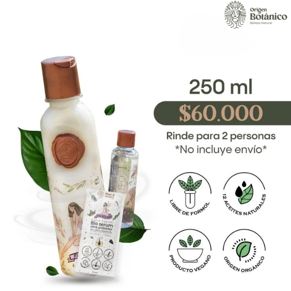 Keratina Ritual Botánico 250ml - Alisado orgánico vegano sin formol - Producto original en botella